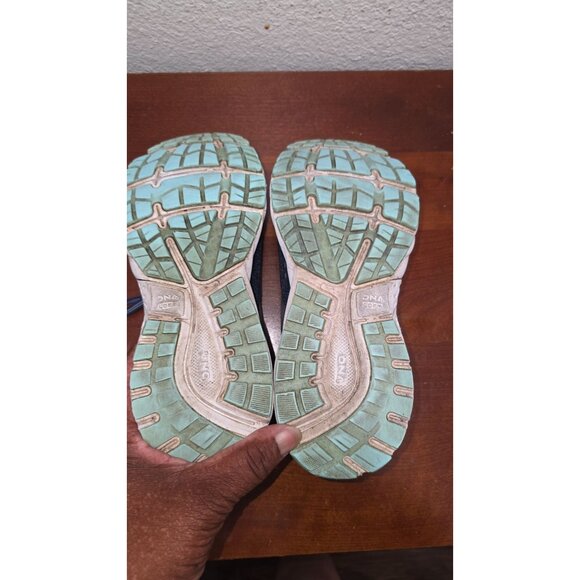 Brooks Ghost 13 Women's Running Shoes Size 8.5 Navy & Teal Mesh Upper Cushioned - Picture 6 of 8
